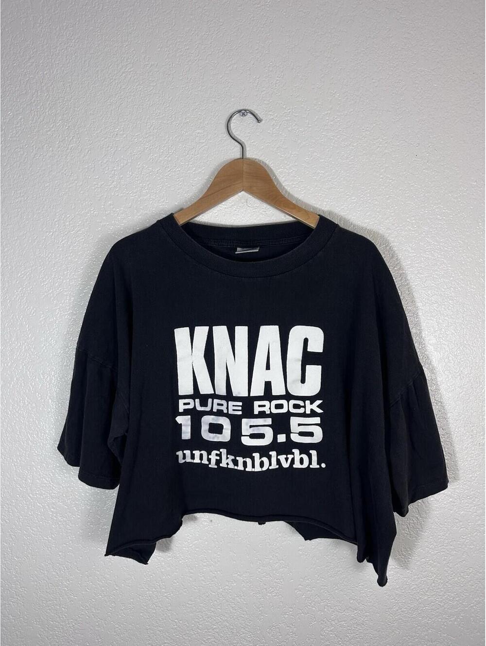 KNAC Pure Rock 105.5 Black Graphic Short Sleeve Tee